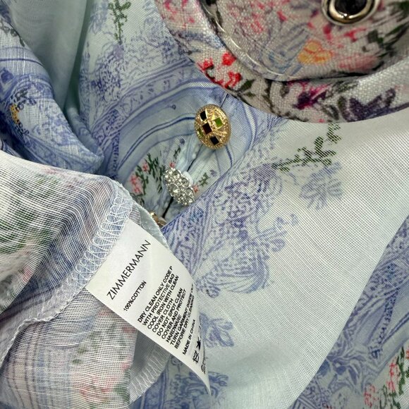 Zimmermann stand-up collar short dress - Picture 7 of 9